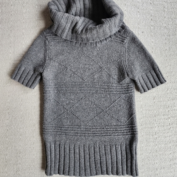 American Eagle Grey Cowl Neck Sweater - Picture 6 of 15